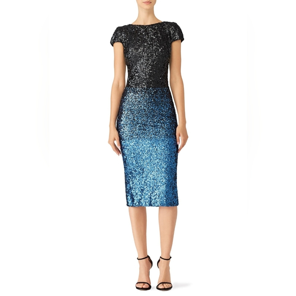 Dress The Population | ✨Sequined✨ Marcella Midi Dress in Teal